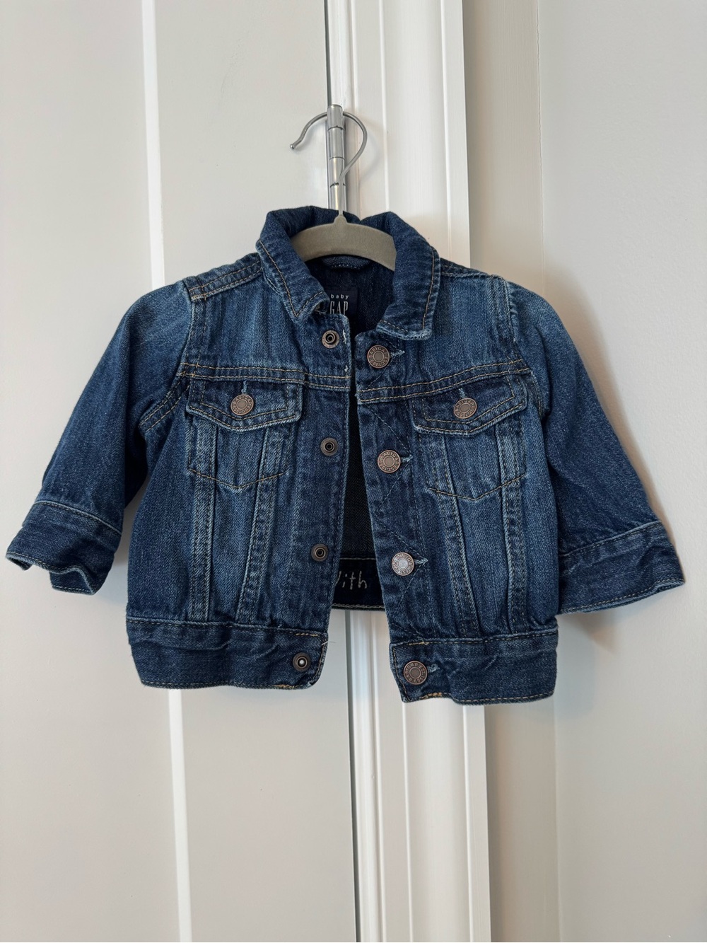 Baby Dark Blue Denim Jacket - GAP